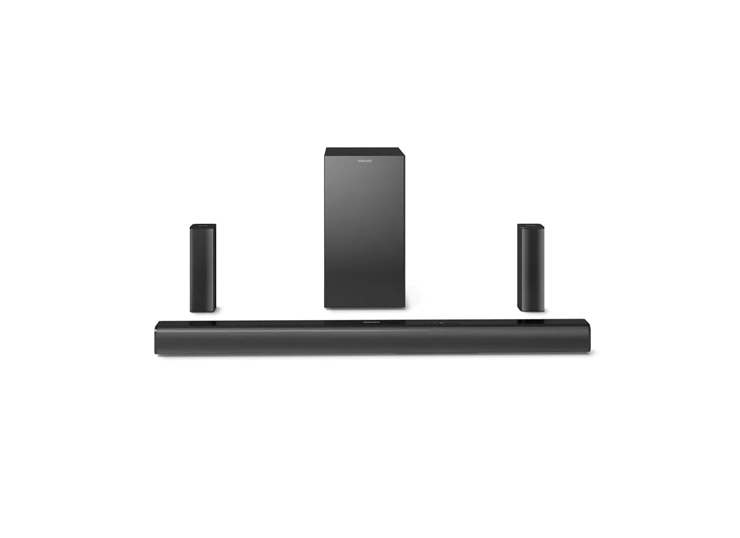 PHILIPS Audio TAB4519, 5.1CH 150W Bluetooth Soundbar with Wired Subwoofer (Black)